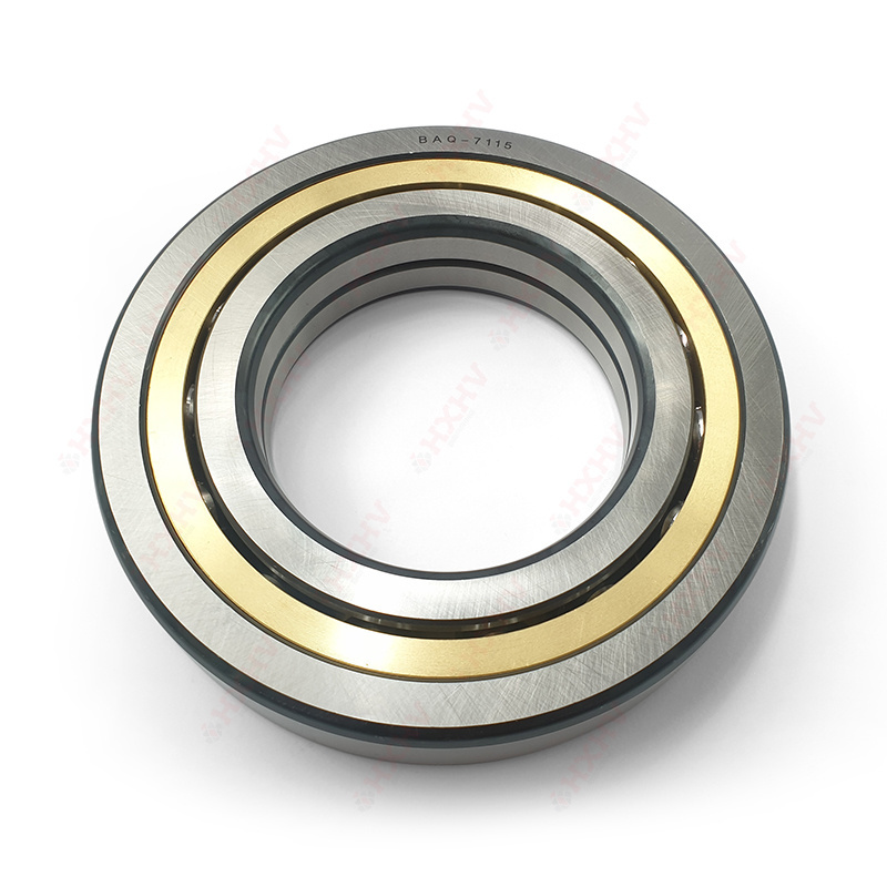 BAQ-7115 Railway Bearing Chrome Steel Size 100x180x34 mm HXHV Four-Point Contact Angular Contact Ball Bearing for Train Parts