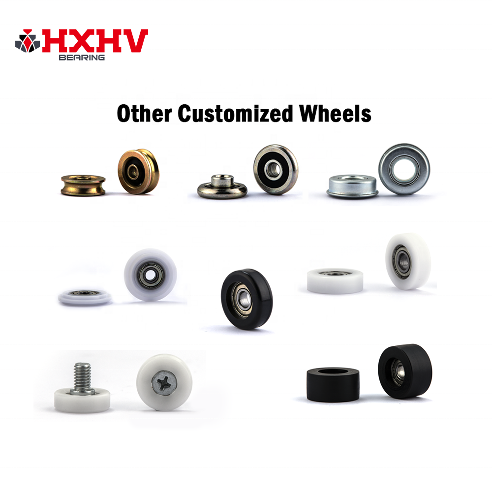 HXHV plastic steel roller for garage door sliding, roller for sliding door closet, wheel for window