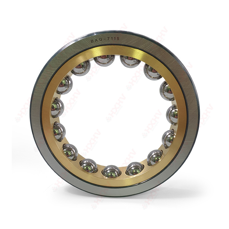 BAQ-7115 Railway Bearing Chrome Steel Size 100x180x34 mm HXHV Four-Point Contact Angular Contact Ball Bearing for Train Parts