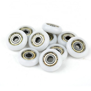 HXHV Low Noise Sliding Door Rollers 608zz Window Roller Wheel Pulley Wheel Nylon Coated Ball Bearing