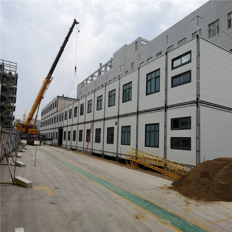 temporary hospital two story warehouse tree small prefab prefabricated house prices made in china for sale