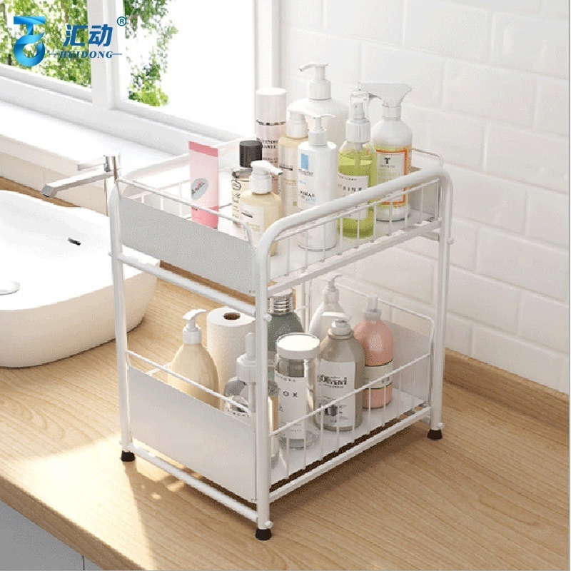 kitchen under sink organizers and storage under table layered seasoning storage bathroom storage shelf telescopic with drawer