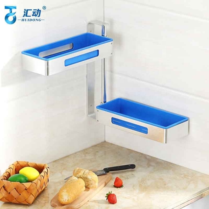 kitchen Corner Rotate Seasoning rack Oil salt sauce vinegar Household Knife Chopsticks Wall-mounted Multifunctional Storage Rack