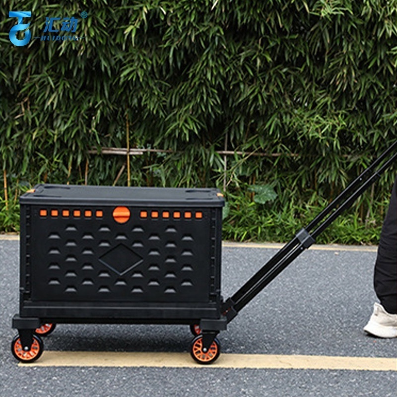 New Folding Camping trolley with 100kg large capacity kids luggage trolley travel shopping cart  trolley with basket or bag