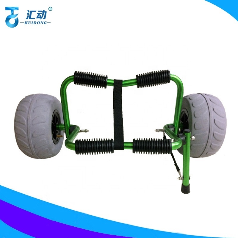 hand wagon kayak cart trolley Pneumatic Hole diameter 2cm PVC Inflation roller balloon tire beach wheel