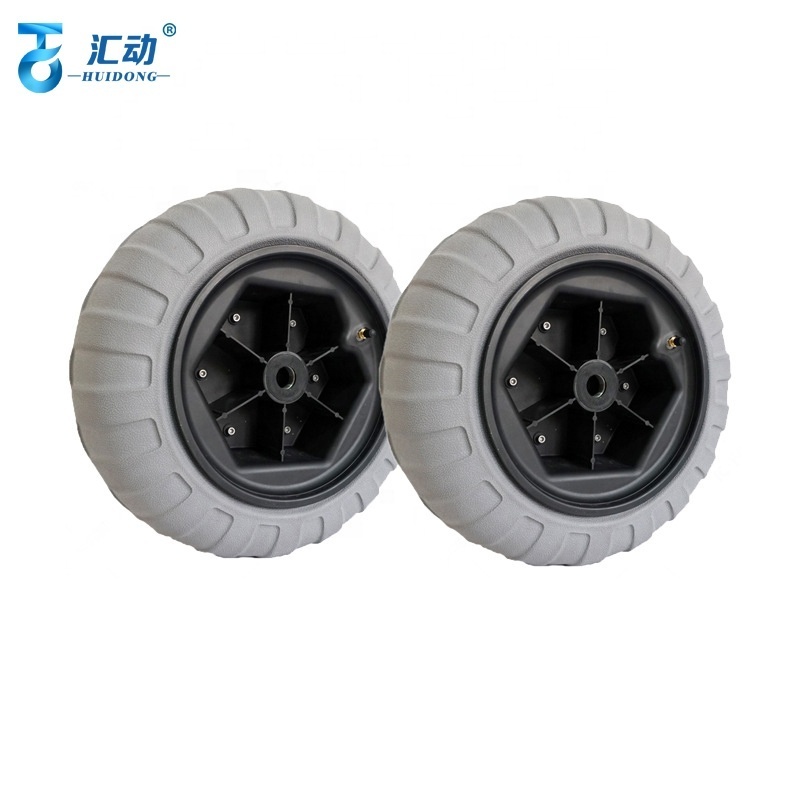 16 inch Beach inflatable TPU rollers Electric wheelchair Canoe trailer balloon casters bearing Outdoor Trolley Replacement wheel