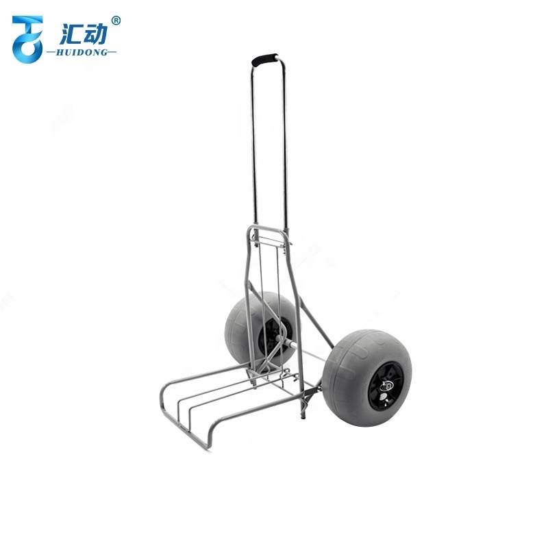 Beach cart Kayak Canoe Spare Polyurethane Wheel 75kg Inflatable Balloon tires fishing Luggage Carrying Trolley casters