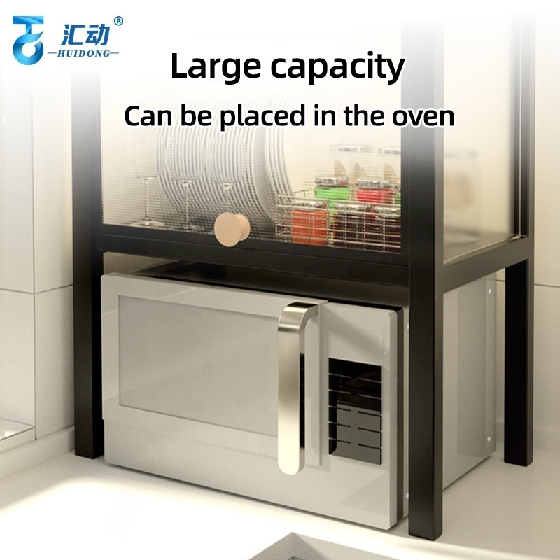 telescopic kitchen microwave organizer shelf 3 tier storage racks home countertop multifunctional desktop storage standing