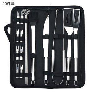 hot selling stainless steel BBQ barbecue tool set BBQ fork clip shovel brush barbecue tool