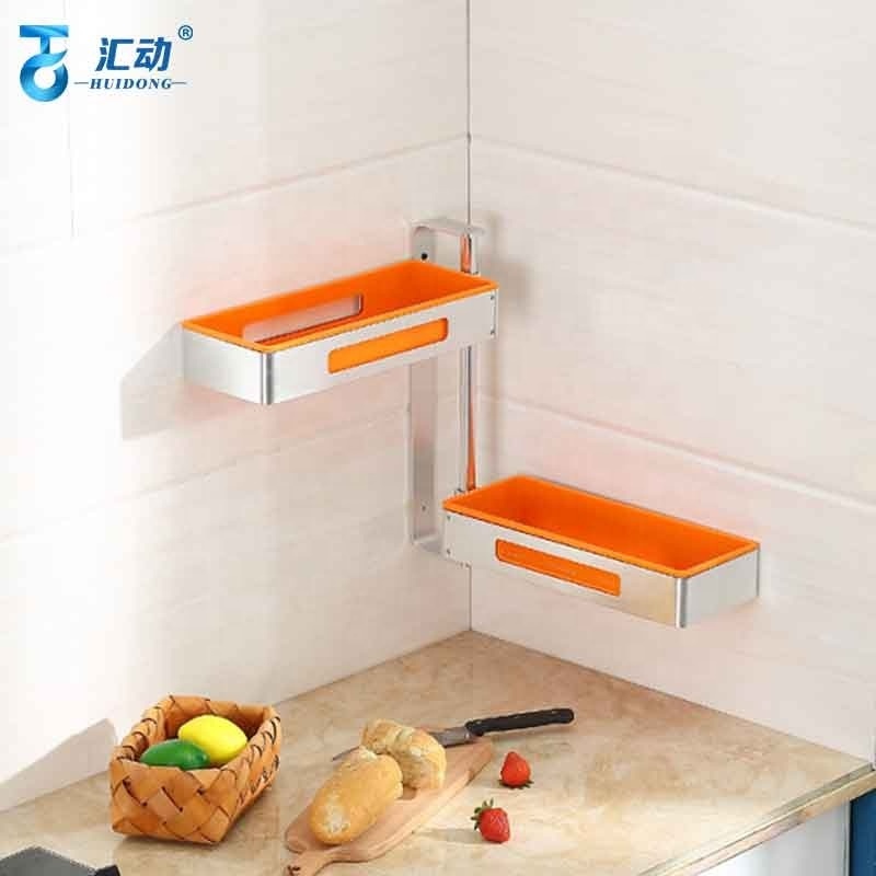 kitchen Corner Rotate Seasoning rack Oil salt sauce vinegar Household Knife Chopsticks Wall-mounted Multifunctional Storage Rack