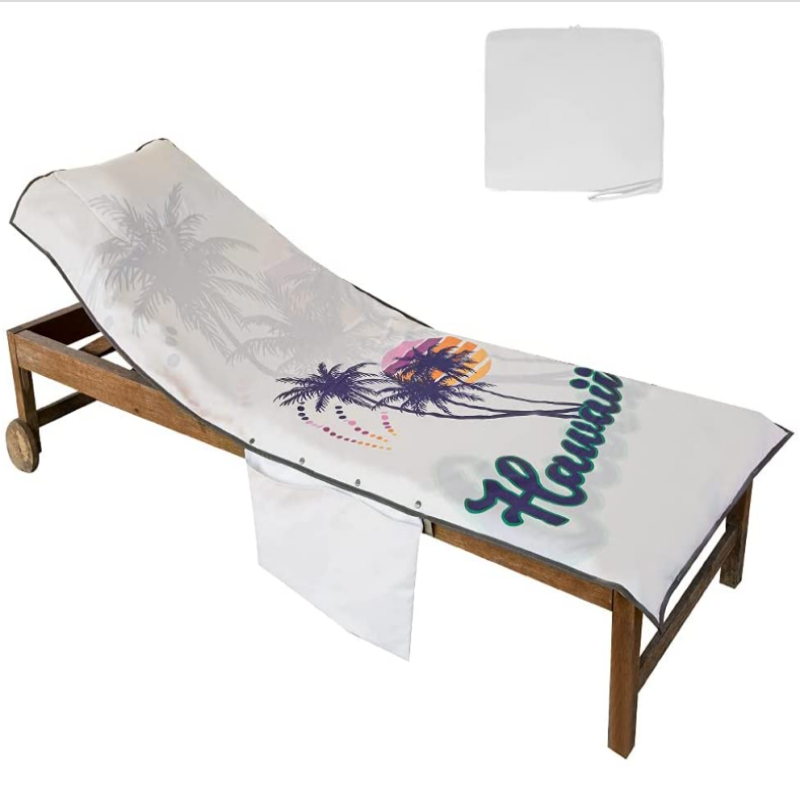 wholesale beach towel with pillow summer luxury beach towel chair cover  with bag  chair cover towels beach