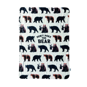 High quality Custom sublimation printed super soft warm 100%polyester flannel fleece blanket