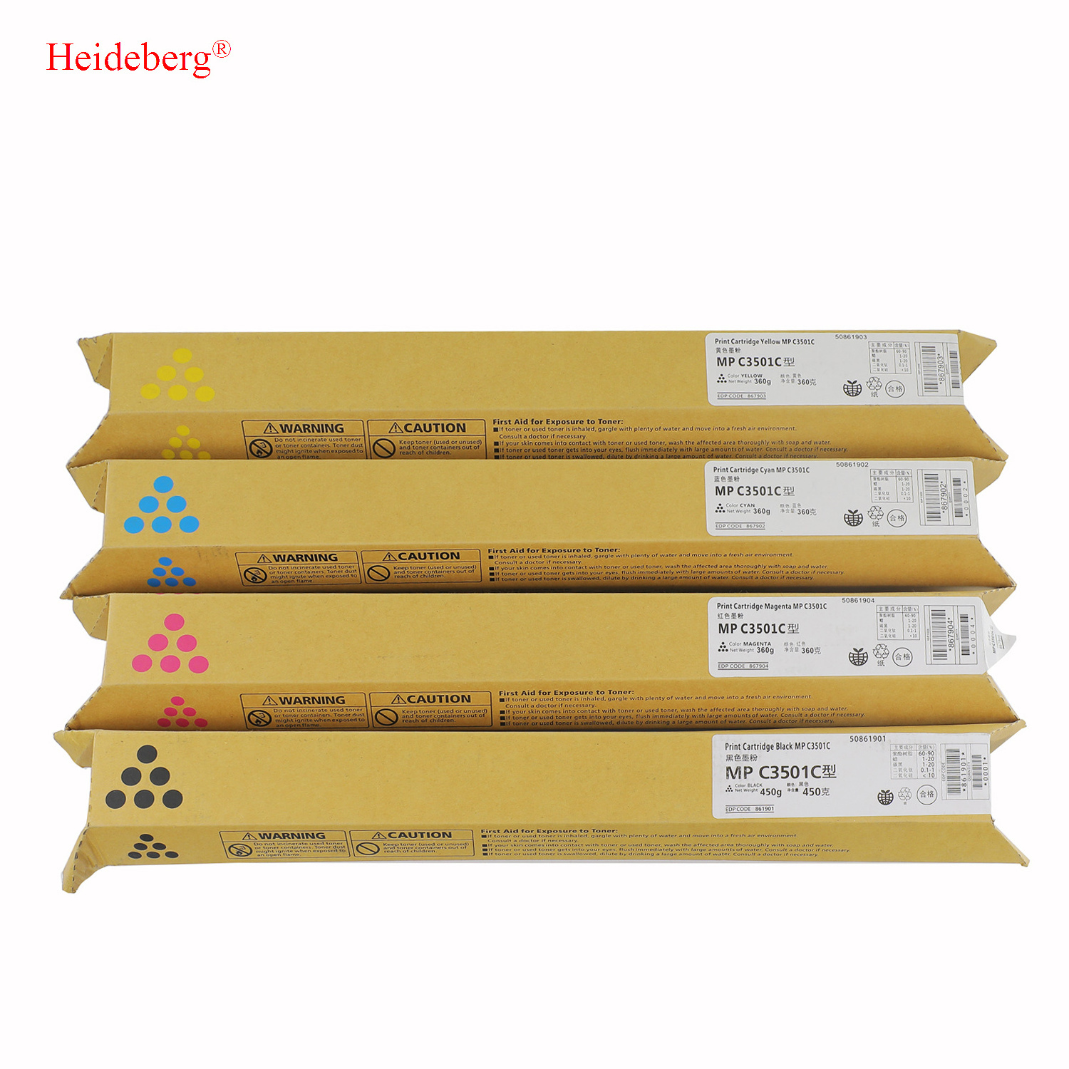 MPC3501 Color Toner Cartridge For Ricoh MPC3001 Compatible Toner Cartridge