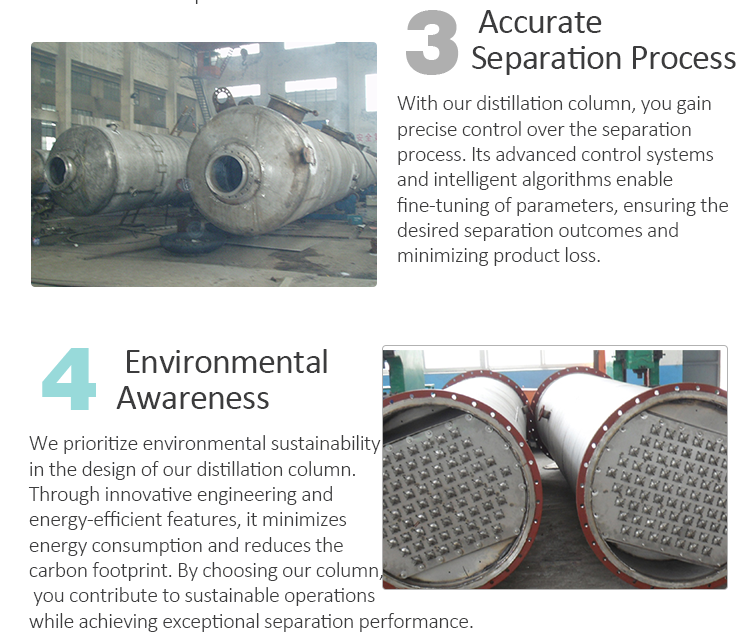 High Productivity Reactor Glass 10000 Litre Distillation Column