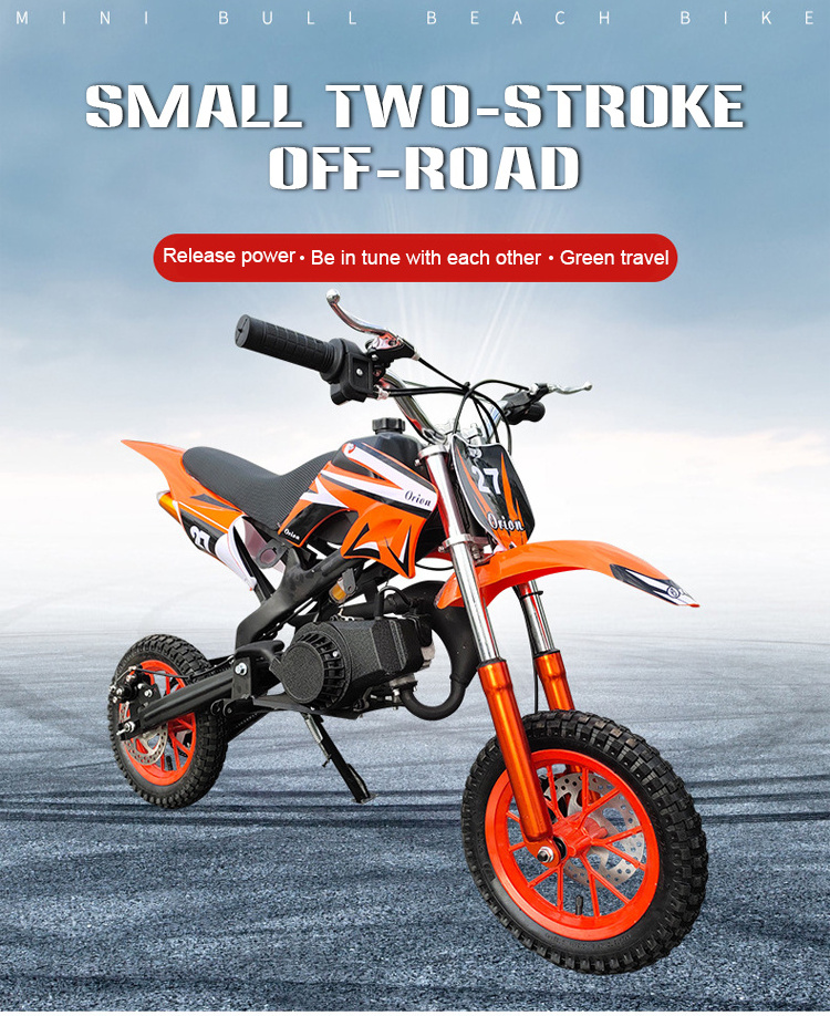 2 Stroke 49cc Kids Automatic Dirt Bikes Cheap Pocket Pit Bike Two Wheeler Mini Dirt Bike