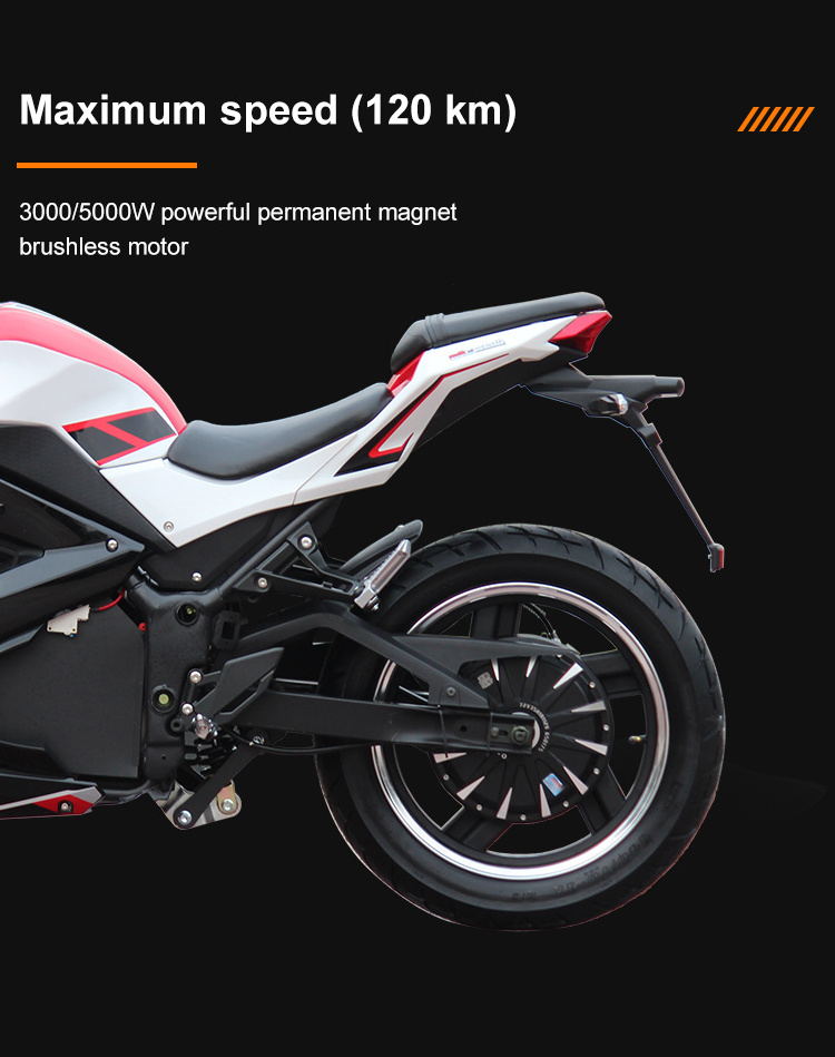 High Speed Street Legal Long Range Heavy Moto Bikes 3000w 5000w 10000w Electric Racing Motorcycle For Adult