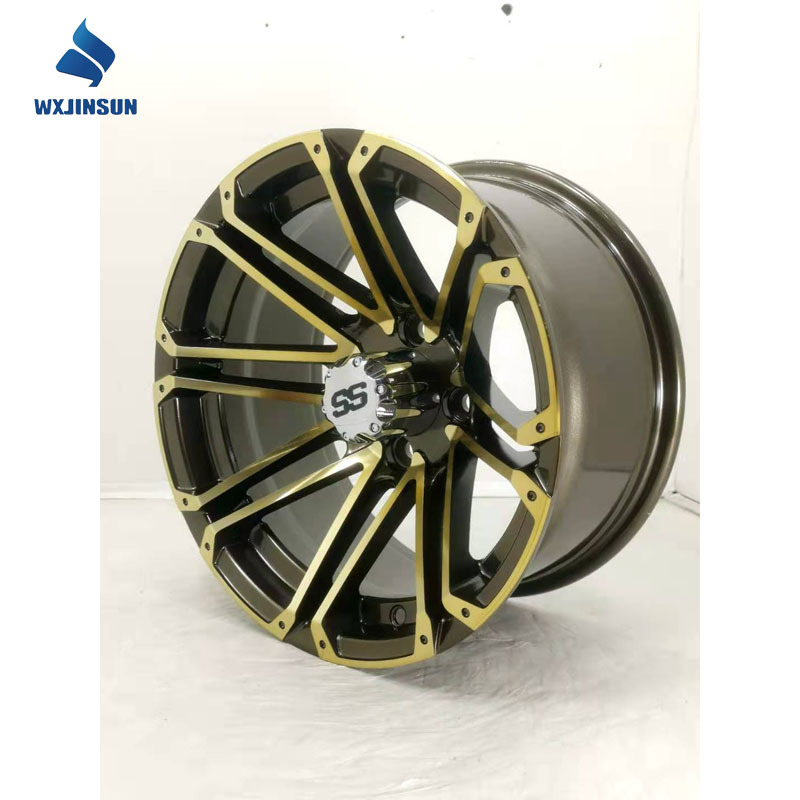 China wholesale golf cart 10 12 14 Inch rim aluminum alloy wheel mags rims and tires with high quality