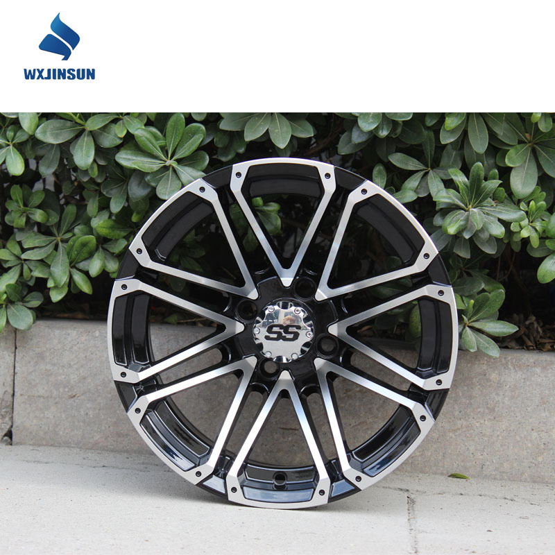 China wholesale golf cart 10 12 14 Inch rim aluminum alloy wheel mags rims and tires with high quality