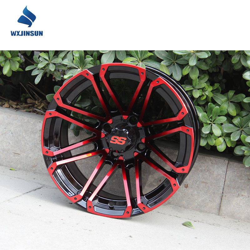 China wholesale golf cart 10 12 14 Inch rim aluminum alloy wheel mags rims and tires with high quality