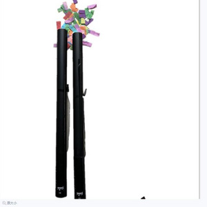 Hot sale 80cm mix colours rectangle paper Confetti Shooter Electric Party Poppers Iron Bottle with Glitter Confetti gun