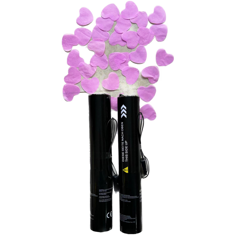 Hot sale 80cm white silk flower confetti Shooter Electric Party Poppers Iron Bottle with Glitter Confetti gun