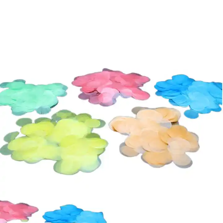 Customized New style hot sell rice round 100% biodegradable eco-friendly colorful rice wedding  paper confetti bulk confetti