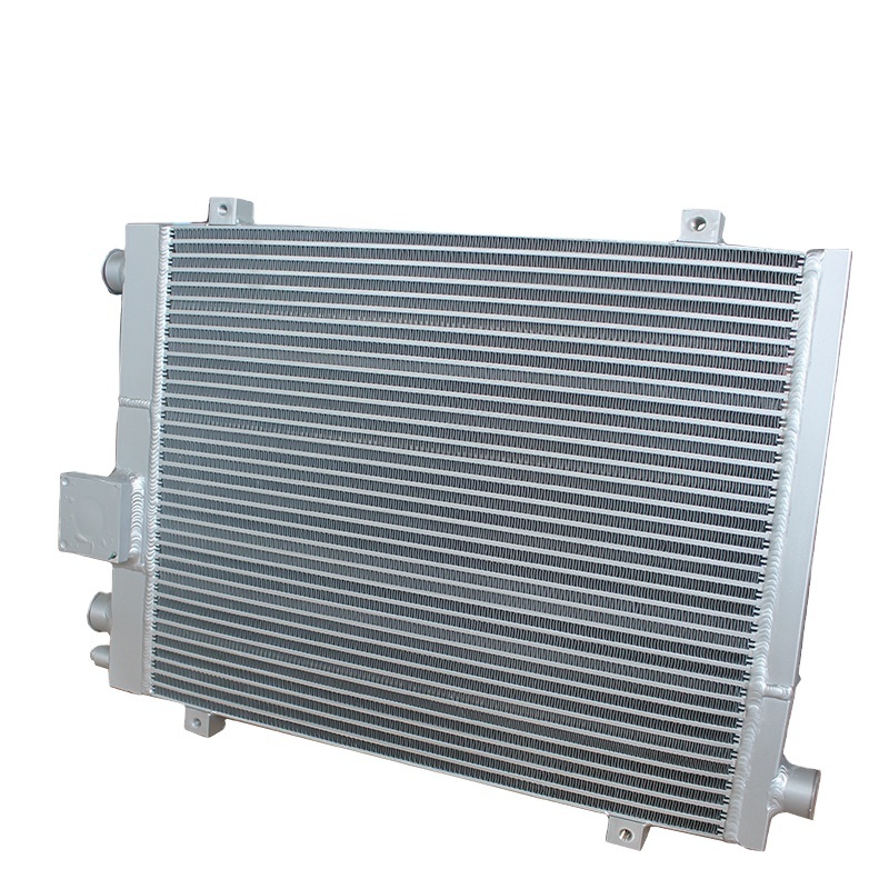 Customized Vacuum Brazed Aluminum Chinese Air Compressor Lubrication Heat Exchanger Air Oil Cooler