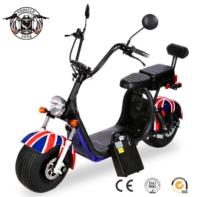 electric Motorcycle scooter New 60V 12AH 2000W  For Adults Big Wheel Powerful Off Road  electric Motorcycle scooter citycoco