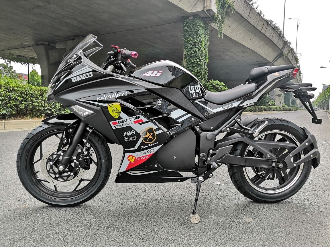 Touring Eec Electric Racing Motorcycle 5000w Pink