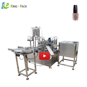 Small bottle  nail polish filling capping machines.