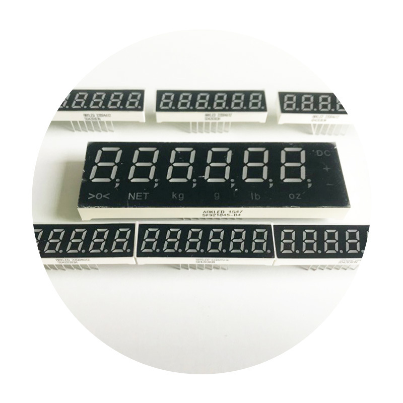 Customized Led 6 Digit 7 Segment Alphanumeric Led Display White