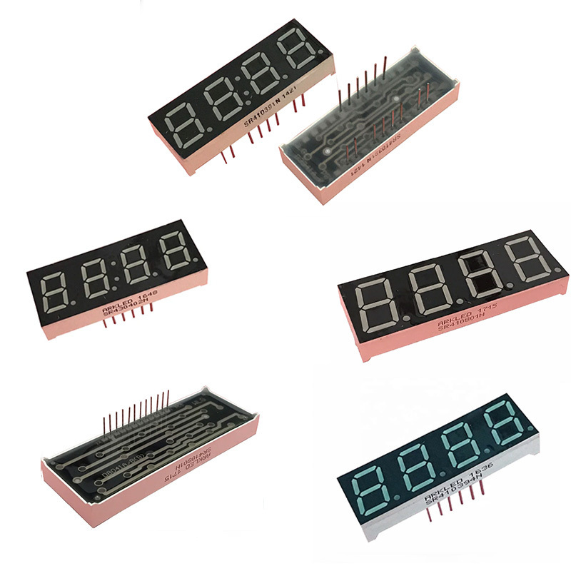 Custom 0.56 inch Dual Color 4 Digit 7 Segment Led Display Module