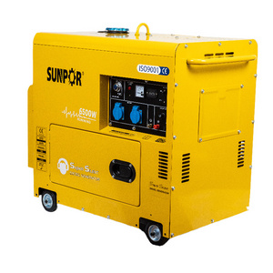 Energy Saving And Efficient Portable Diesel Generator Set 6 6.2 6.5 7KW 27.2 28.2A Small Diesel Generator For Remote Areas