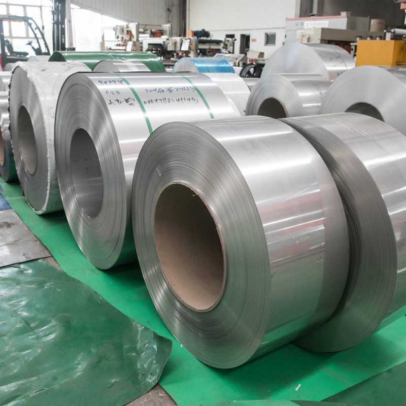 2B BA SS Rolls 304L BA Finish With Laser Film 0.5mm 0.8mm SS Coil Stainless Steel Strip Coil