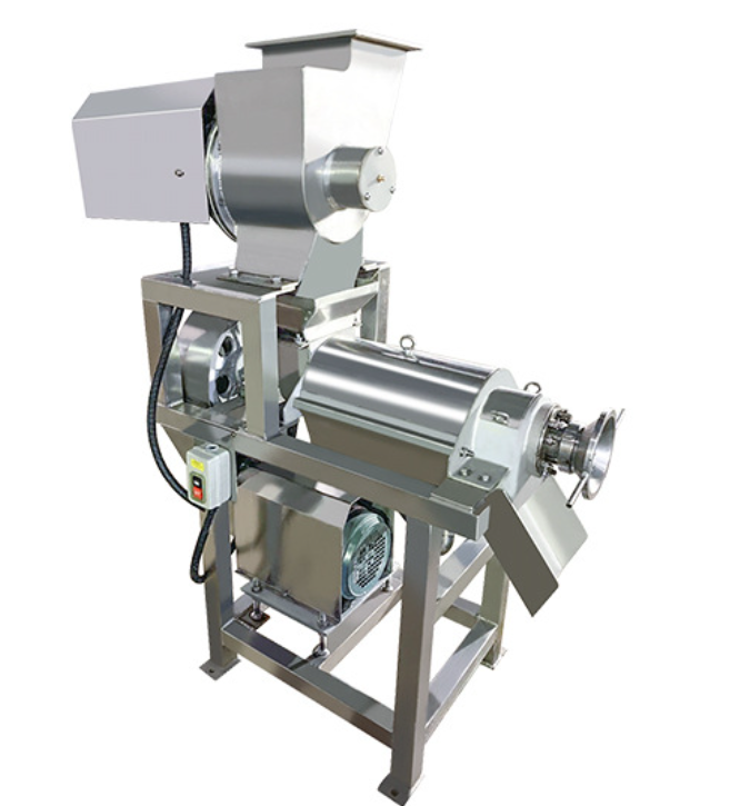 Industrial cold press apple coconut ginger pineapple screw crusher and juicer machine/spiral crushing and juicing machine