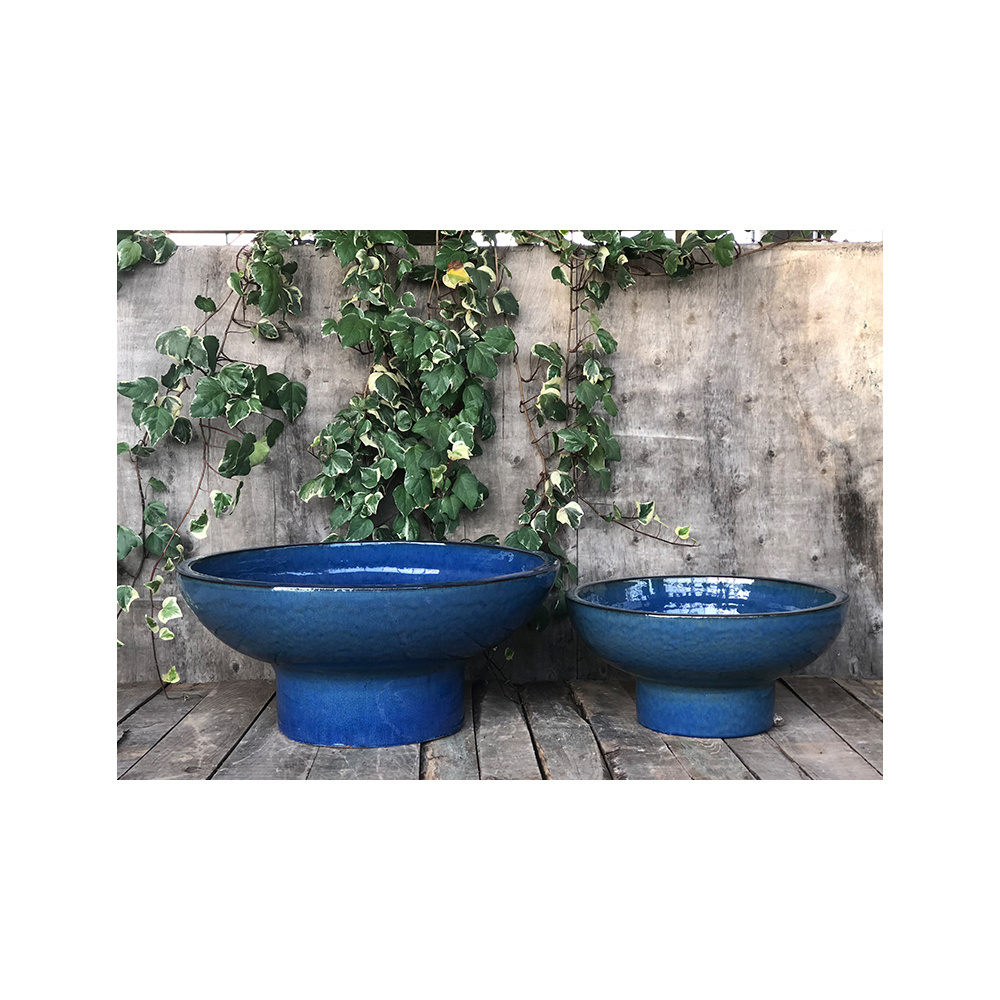 Hot Selling Inventory Stoneware Ceramic Flower Planter Pot For Outdoor Planter