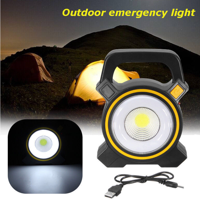 COB Solar Camping Lights Outdoor Waterproof Work Lamp Usb Rechargeable Emergency Lighting Led Lamp