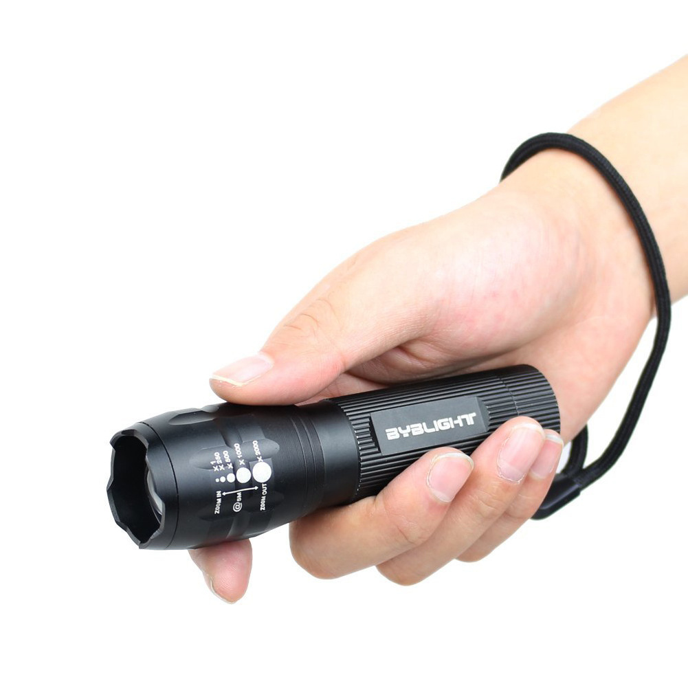 Handheld Water Resistant Camping Adjustable Focus Zoom LED Mini 3W Flashlight