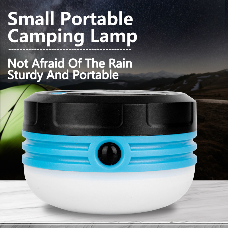 Factory Wholesale Portable Hanging Tent Light Hiking Light Dry Battery Powered Led With Hook And Magnet Camping Light