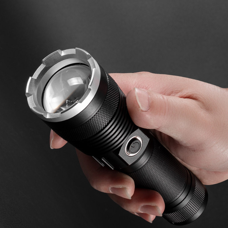 Multifunctional Rechargeable Flashlight Super Bright 100000 Lumen Led Torch Aluminum Flashlight