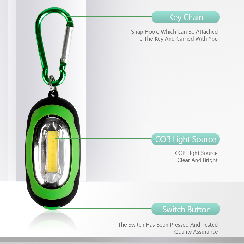 Multifunction COB Mini Keychain Light Backpack Lamp Strong Magnetic Small Flashlight