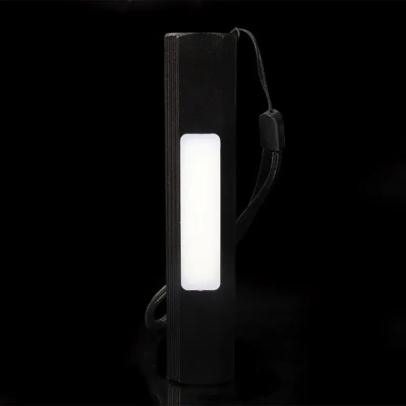 Bright Small Handheld Pocket Flashlights 18650 Rechargeable Battery Aluminum Alloy Black 50000 Industrial 70 ZOOM Flashlight