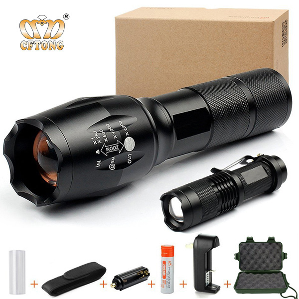 Wholesale Good Quality T6 XML Aluminum Zoom LED Flashlight