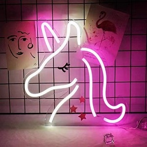 Unicorn Neon LED Light Colorful Sign Custom USB Neon Indicator Lamp for Bedroom