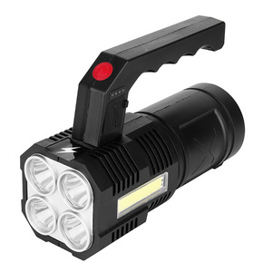 Outdoor Cheap Handheld Rechargeable Searchlight High Brightness Powerful Flashlight Hand-held Light