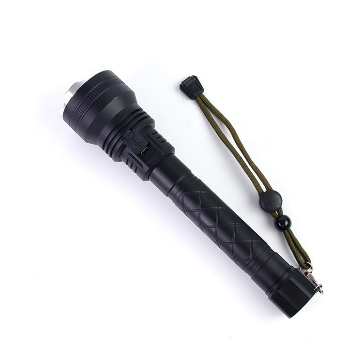 Aluminum 18650 Emergency Manual usb High Power Style Rechargeable Tactical led Torch Flashlight