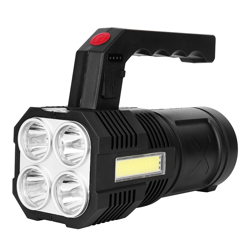 Outdoor Cheap Handheld Rechargeable Searchlight High Brightness Powerful Flashlight Hand-held Light