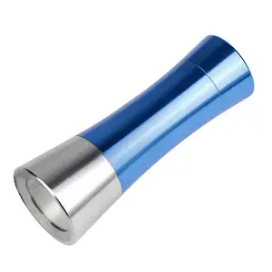 Factory Wholesale COB Small Size Blue Aluminum Dry Battery Pocket Flashlight Led Torch