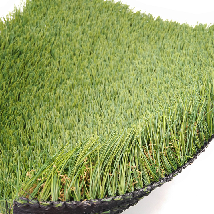 Fire Resistant Erba Sintetica Artificial Turf Backyard Three Color Artificial Grass