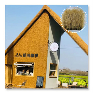 UV resistant emulation artificial thatch roof plastic flexible fire proof artificial thatch eco-friendly synthetic thatch